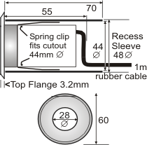 LED svietidlo Navigator Maxor 12V/1W teplá biela LED