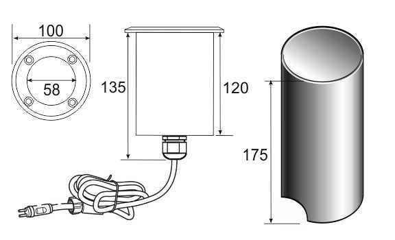 LED svietidlo do zeme Lumimax 12V-18W-IP68