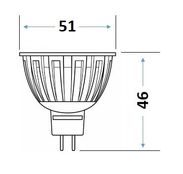 LED Žiarovka MR16/12v/4,6W/350lm/36° OSRAM-MR1646WW
