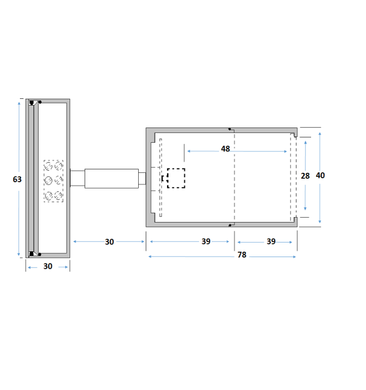 Svietidlo nástenné Microspot 12V/MR11 s nastaviteľným kĺbom
