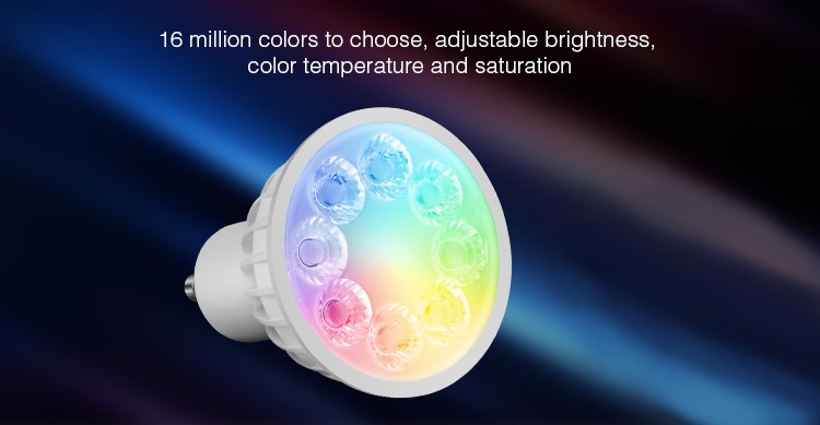 LED Žiarovka RGB farebná GU10/230V/4W/25° RBRGBCCTGU104