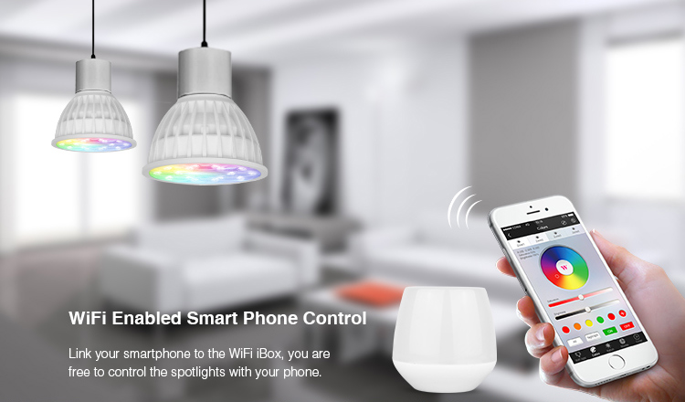 LED Žiarovka RGB farebná MR16/12v/4W/25° RBRGBCCTMR164