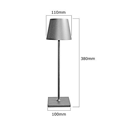 LED Stolová lampa nabíjateľná prenosná EHH1891BRB čierna