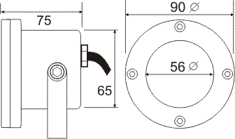Atlantus svietidlo jazierkové 12V/MR16-50W