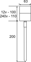 Svietidlo bodové Compact 230V/GU10